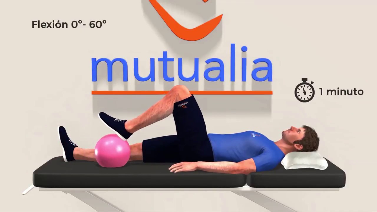 MOVILIDAD FLEXOEXTENSIÓN RODILLA SUPINO CON BALÓN PEQUEÑO YouTube