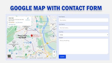 Google Map With Contact Form | #html #css #webdesign #webdevelopment  @mswminthn | #js