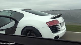480Hp F 7R Vs. 450 Hp Capristo Audi R8 - Rolling Dragraces