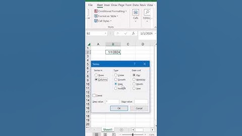 AUTOMATICALLY CREATE A LIST OF DATES IN EXCEL #excel #shorts #tips #tranding #tutorial #viral