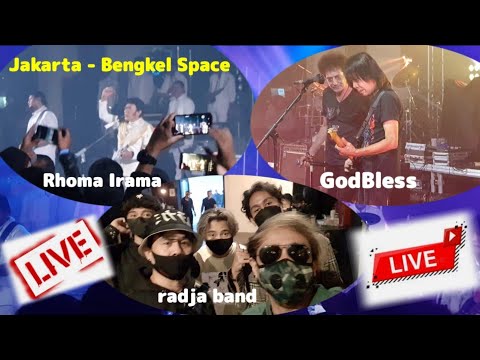 #NyamBar Di SCBD !! Ian Kasela & Moldy Joget Bersama Rhoma Irama & Ahmad Albar ( God Bless )