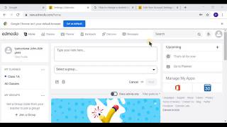 How to edit a student profile name on Edmodo
