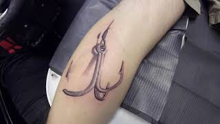 Inkmore Treble Hook Tattoo - Time Lapse