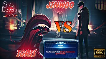 IGRIS VS JINWOO 💀 | Solo Leveling Arise Gameplay | IQOO NEO 6 🔥 #sololeveling #sololevelingarise 