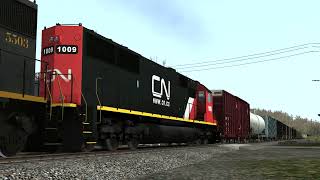 DRGW 5517, 5503 and CN 1009 West through Denbo, PA