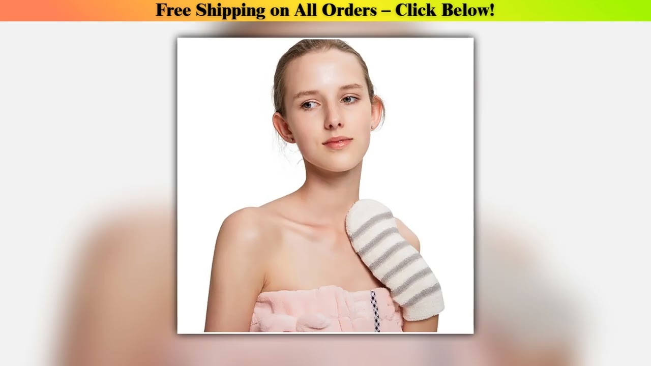 1Pc Exfoliating Hemp Bath Glove Mitten Scrubber Natural Bamboo Fiber Remove Dead Skin Deep Clean