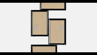 YLLEVAD collage frame for 4 photos | AR | 3DModel screenshot 4