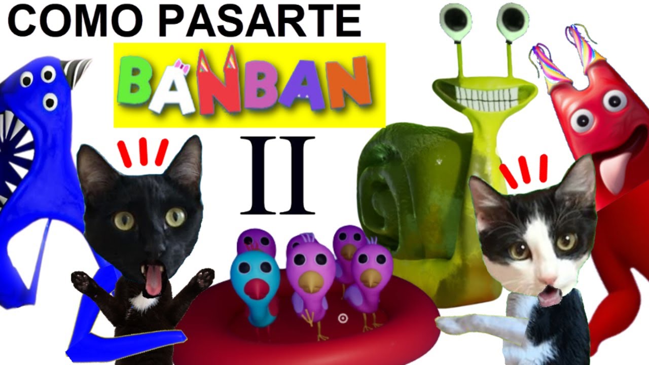 Como pasarse Garten of banban 2 todos los secretos y monstruos / Videos de gatos Luna y Estrella