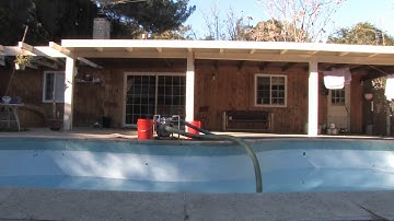 How to drain a full swimming pool in 1 minute