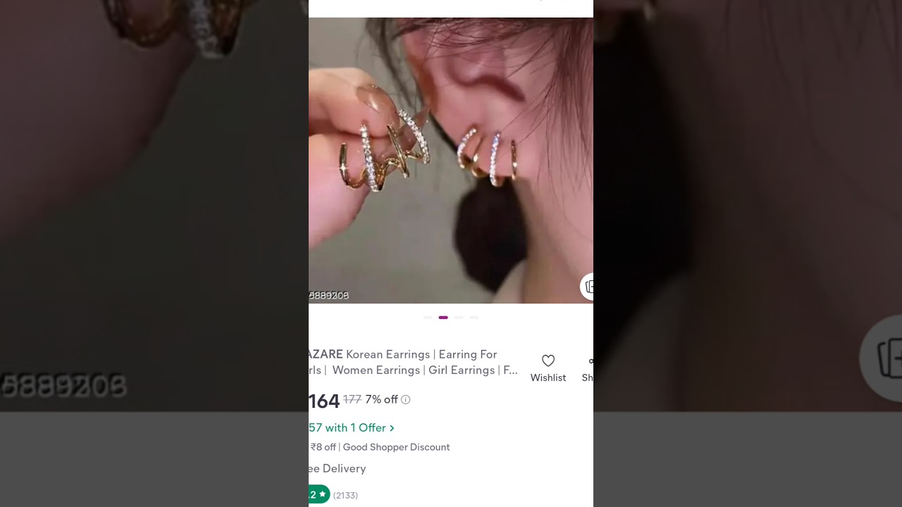 meesho korean earrings Haul 🌷✨