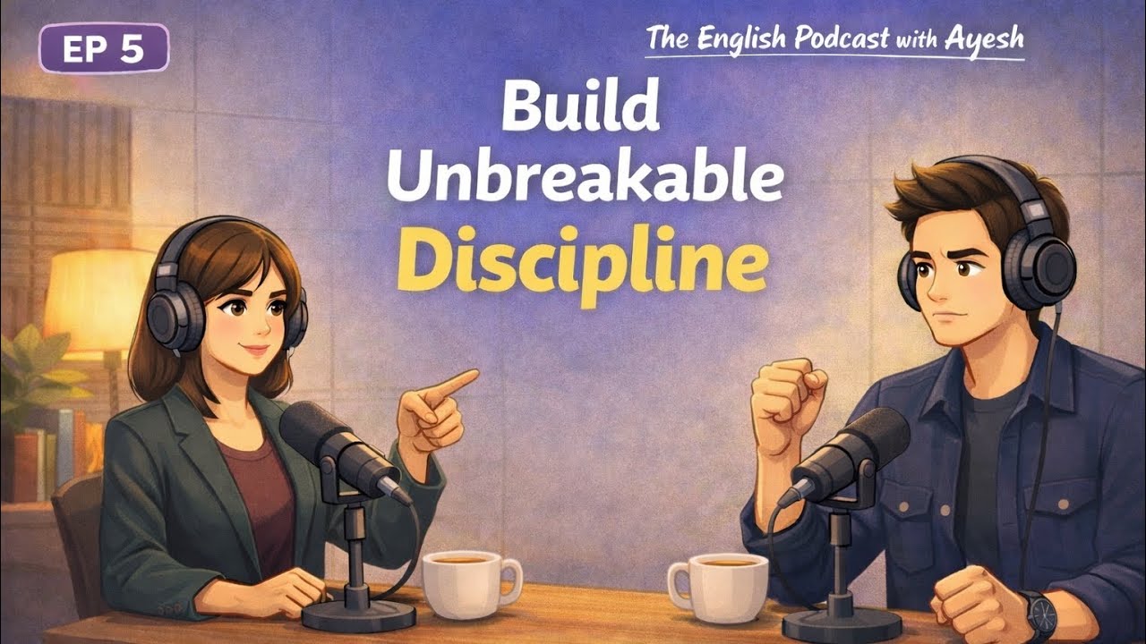 How to Build Unbreakable Discipline| English Podcast for Easy English Conversation 