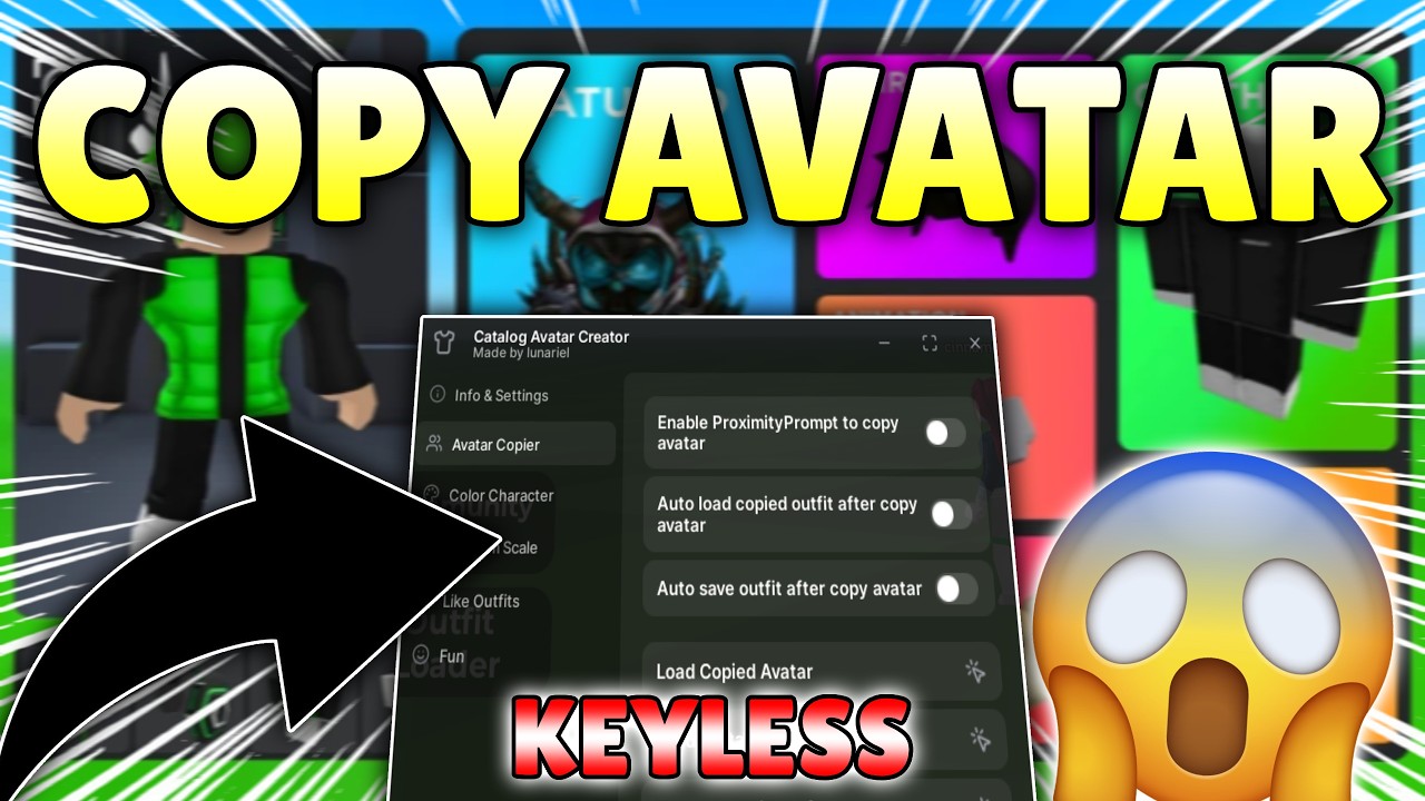 *NEW* Catalog Avatar Creator OP Script ( COPY AVATAR, AUTO SAVE OUTFIT ...