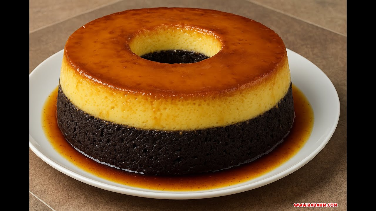 كيكة كريم كراميل بطبقتين ناعمة وطعم بيدوب بالفم 😍 #كيكة_الكريم_كراميل  مع رباح محمد