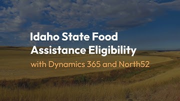 Eligibility for Food Assistance - North52 Business Rules Engine for Microsoft Dynamics 365