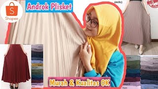 Shopee Haul - Rok Plisket Murah Unboxingreviewtryon Fashion Wanita