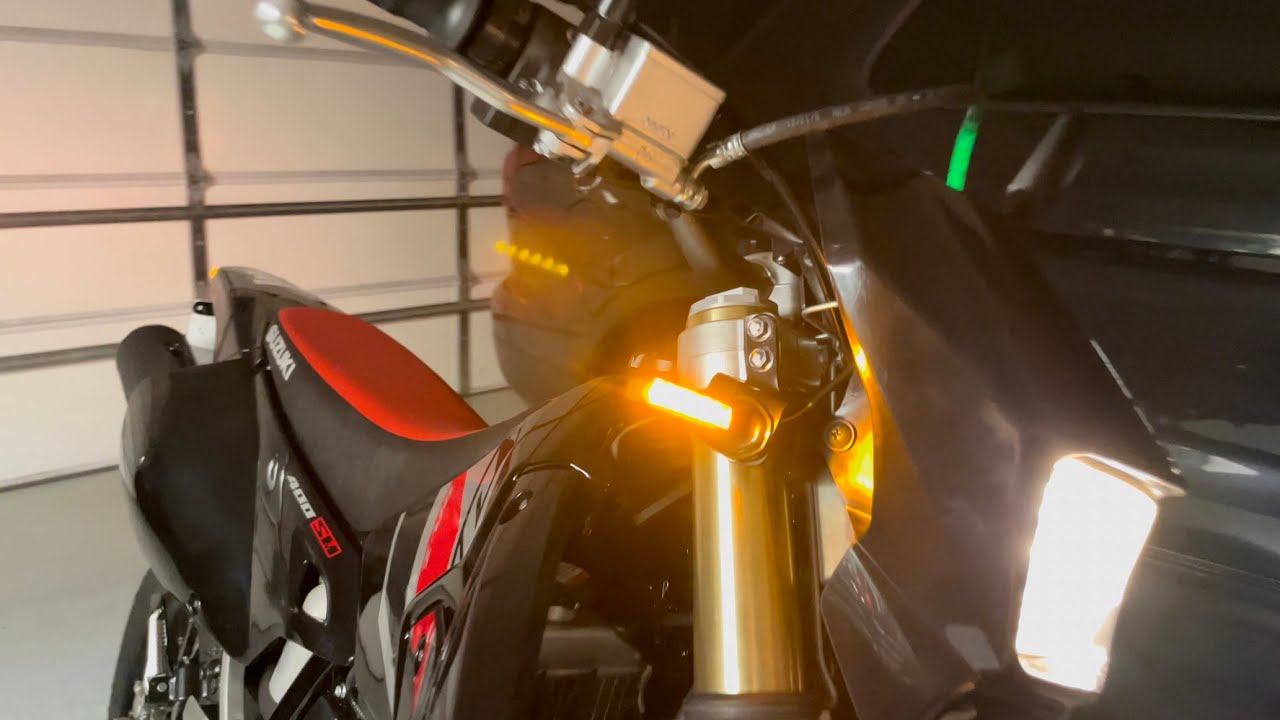 Suzuki DRZ400SM TST Industries LED Turn Signals! YouTube