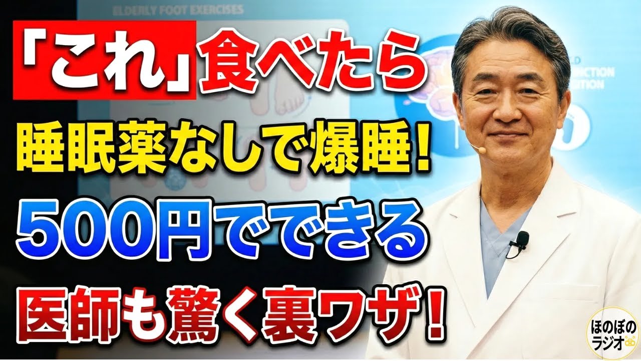 80歳の母が睡眠薬を手放した！わずか1週間で熟睡できた奇跡の食材10選.
