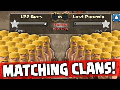 Clash Of Clans - How to MATCH UP In CLAN WARS!