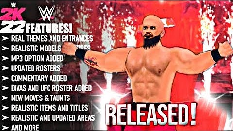 WR3D 2K22 NEW MOD RELEASED | LINK IN DESCRIPTION | REAL COMENTARY | NEW MOVIES |