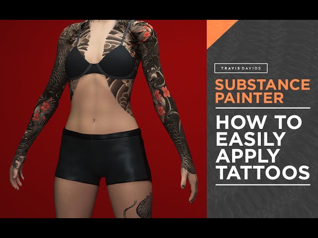 Create Geoshell Tattoos for Genesis 8.1 with Substance Painter - YouTube