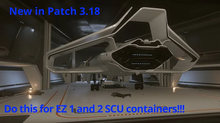 Star Citizen New in 3.18:   Do this to create 1 and 2 SCU containers!!!