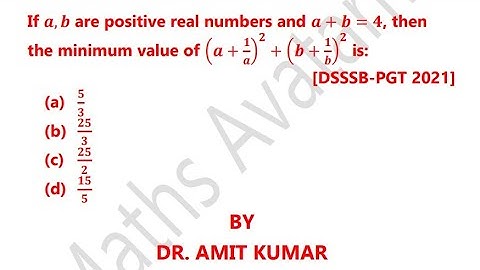 If a,b are positive real numbers and a+b=4, then the minimum value of (a+1/a)^2+(b+1/b)^2 is 25/2.