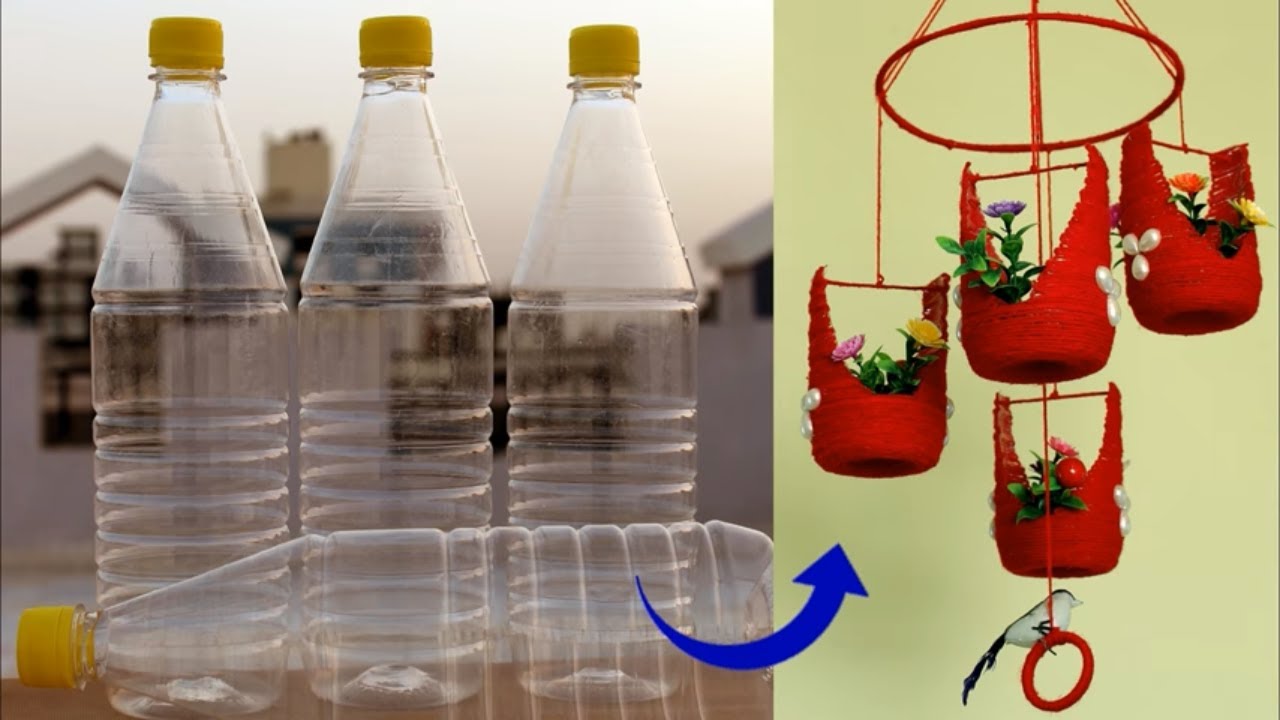 Handmade Wall Hanging Idea Using Plastic Bottles Best 