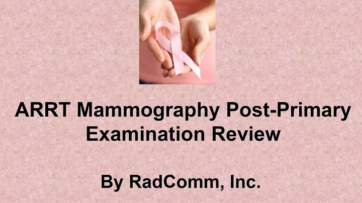 ARRT Mammography Exam Reviews