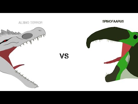Spinofaarus vs Albino Terror | Prehistoric Fight/Battle