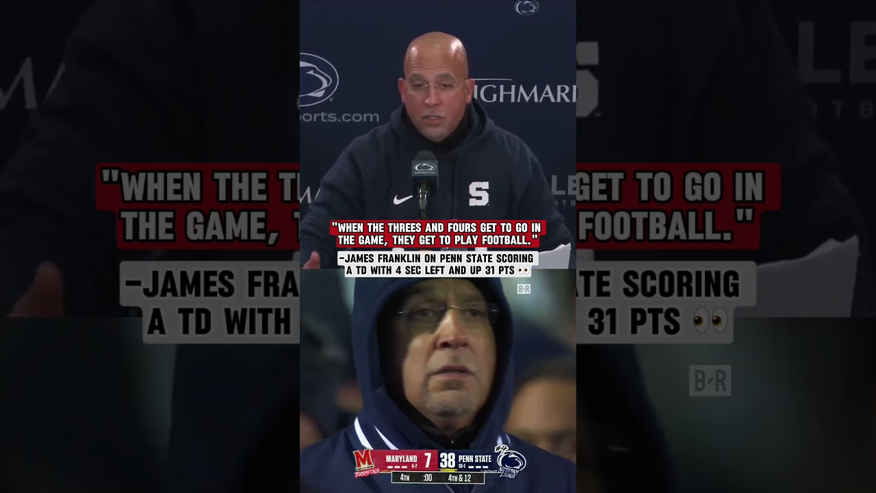 James Franklin on final seconds vs. Maryland 😬 (via 