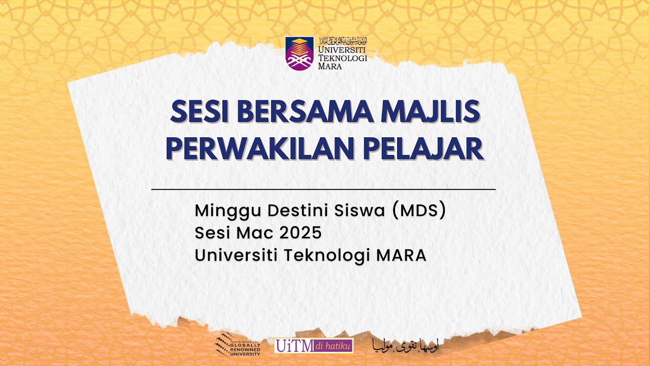 MINGGU DESTINI SISWA SESI MAC - OGOS 2025 BERSAMA MAJLIS PERWAKILAN PELAJAR