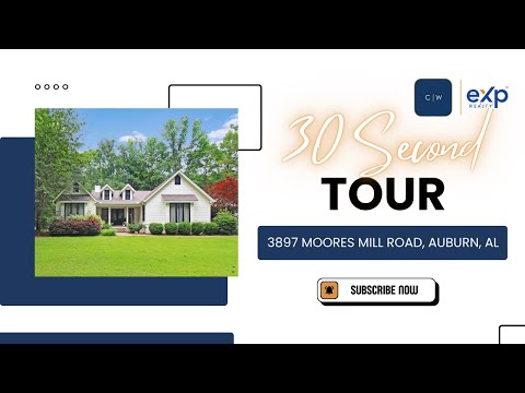 3897 Moores Mill Rd, Auburn, AL home video tour