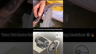 Turn Old Motor into a Powerful Cutting Machine ⚙️🔥 | Amazing DIY Engineering Hack #Shorts