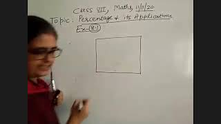 TCS- VII- MATHS -TOPIC-  PERCENTAGE PART 2 [11- 11- 20]