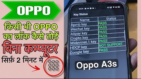 oppo a3s password unlock 2021 remove screen lock 100% working oppo a3s password unlock without pc📱✔