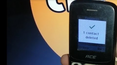 how to delete contact number in itel ace 2n mobile