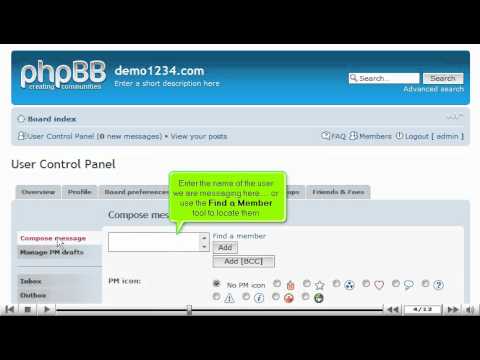 Send private messages in phpBB by VodaHost web hosting