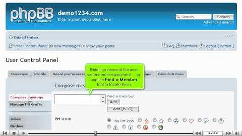 Send private messages in phpBB by VodaHost web hosting
