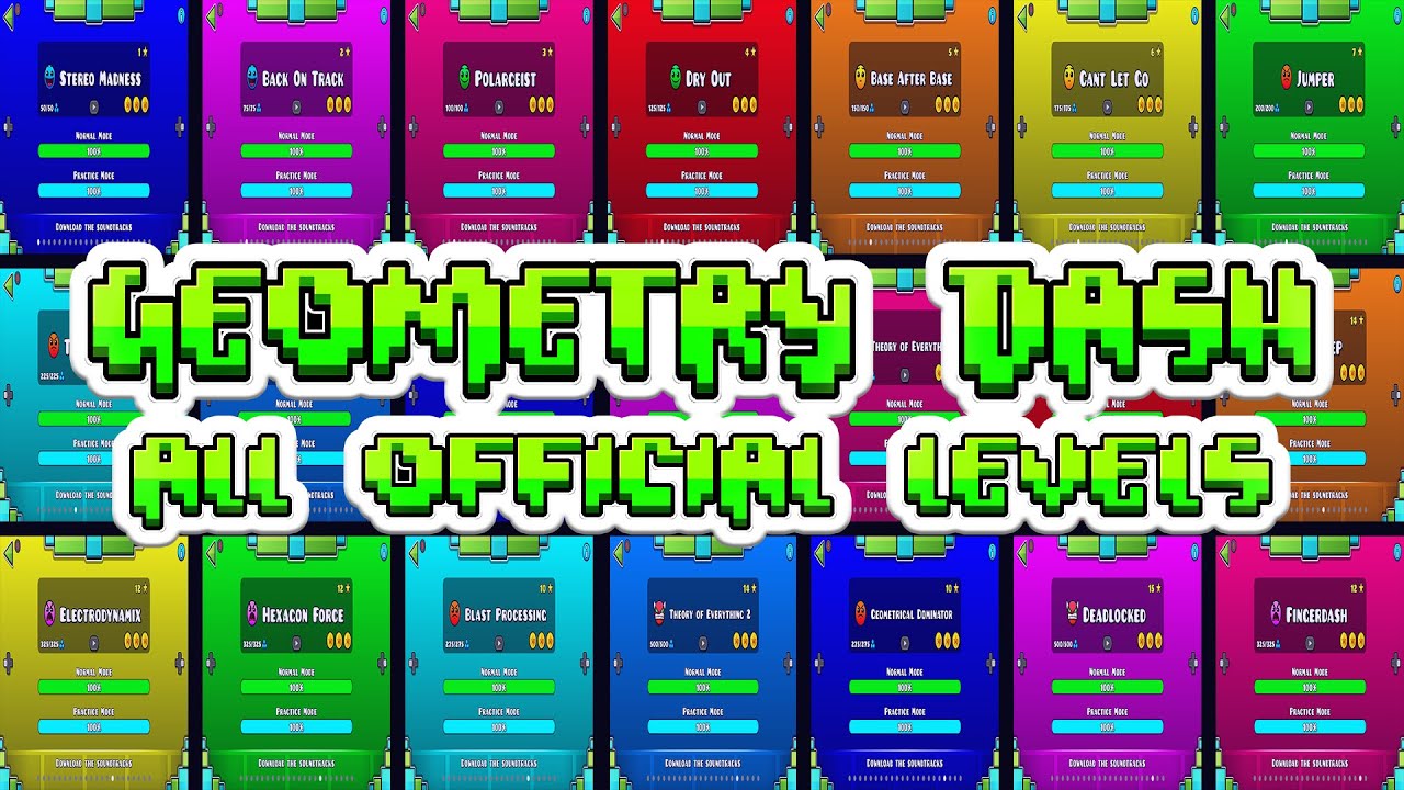 Every Geometry Dash Level — FitterMussel37