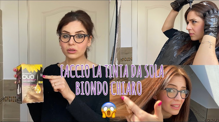 FACCIO LA TINTA AI CAPELLI DA SOLA👱‍♀️|| provo la linea garnier olia BIONDO CHIARO😱