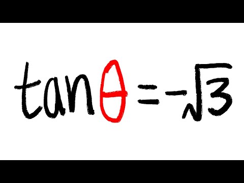How to solve trig equations, tan(θ)=-sqrt(3), θ in [0, 360)