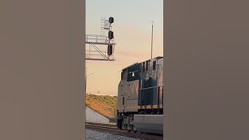 Csx M453 with a Friendly Conductor knocks down the Signals at Lakeland JCT.