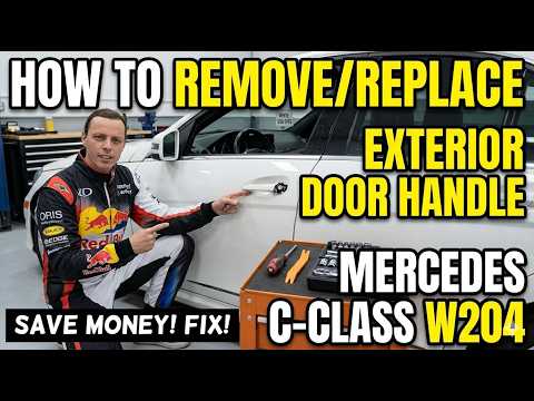 Remove and replace the exterior door handle, C-Class W204
