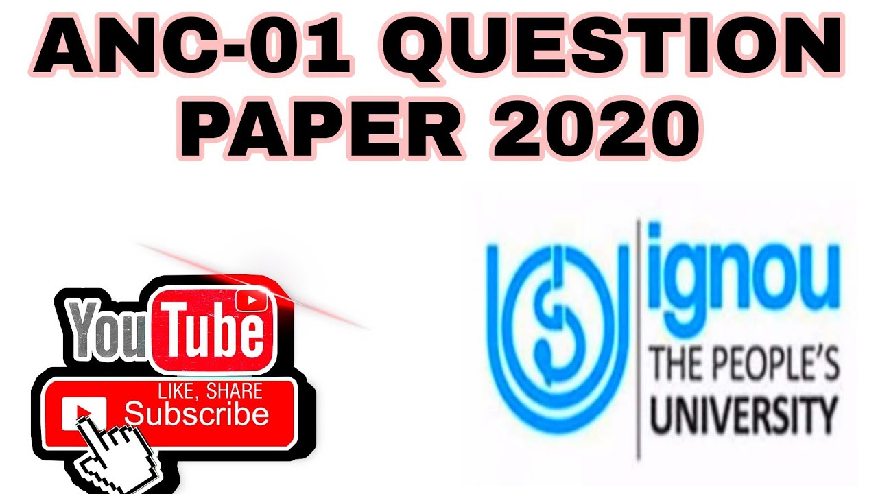 IGNOU ANC 01 QUESTION PAPER JUNE 2020 IN ENGLISH VERSION