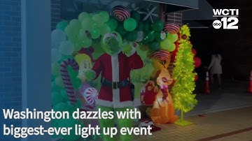 Washington schittert met grootste lichtevenement ooit, waardoor de gemeenschap zich verenigt in k...