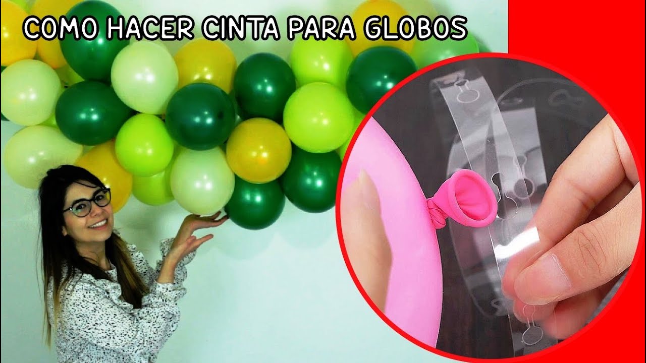 BALLOON GARLAND TUTORIAL ( balloon decoration ideas ) balloon arch with  strip 