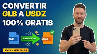 Guía para convertir en masa GLB a USDZ, rápido y seguro