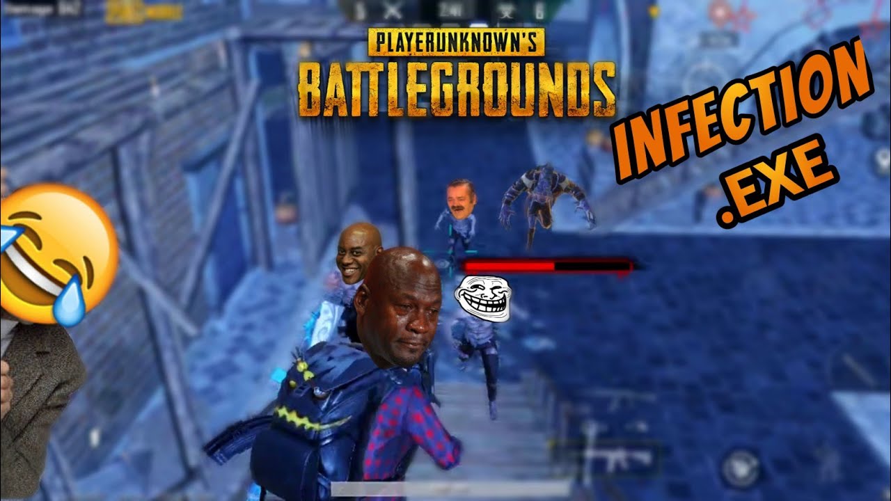 Zombie's trolling me😈 in the new infection mode🥺|PUBG MOBILE.EXE