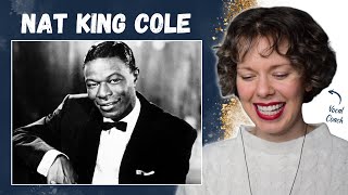 Vocal Coach reacts to NAT KING COLE singing The Christmas Song LIVE