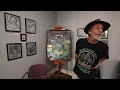 York artist with stage 4 cancer holding his own wake, selling his art to benefit his kids